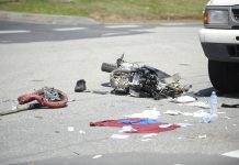 Crash teen bike rider flown to hospital