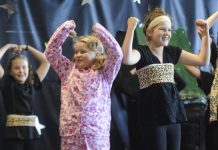 Students embedded on stage