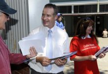 Hard day on the hustings