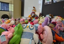 Knitted toys are stuffed with love