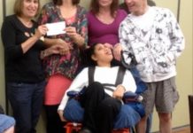 Shade to Mingle outside