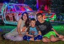 Bright spark lights up the street