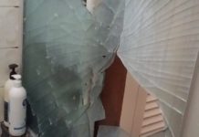 Woman impaled on broken shower glass