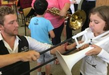 Little musicians get into the big band sound