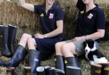 Gumboots in the swing