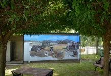 Bricks provide a picture of peace