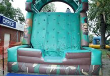 Bouncy castle absent without official leave