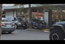 Car drives onto pavement