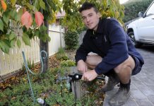 Apprentice is pumped about his plumbing career