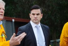 Battin taken to hospital