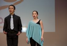 Young dancers show their standards