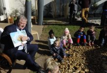 Breaking news as playspace opens