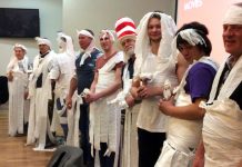 Suiting up for anti-violence walk