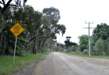 Road sealing in the works