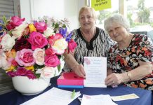 Church praise for posies