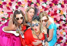 Flower girls at the guineas