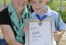 Young hero saves grandmother