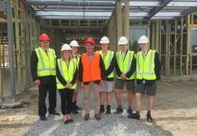 Minister visits college works