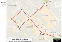 White Ribbon walk road closures