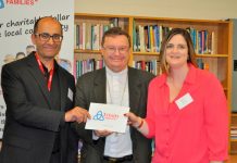 Cheque takes care of families