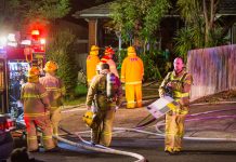 Firefighter treated for smoke inhalation