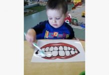 Kids learn root of dental health
