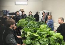 Students donate fresh produce