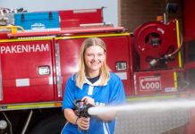 Young firefighter shines