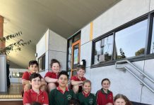 Students leading St James