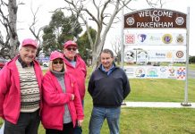 Giving the visitors the full welcome