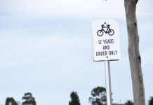 No adult bike riders at Lakeside
