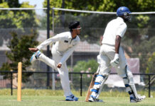 Wickets tumble rapidly in top-of-the-table clash