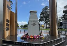 Braving the rain for Remembrance Day