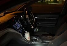 Youths throw bricks from overpass, damaging cars and injuring a driver