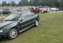 Alleged speeding crash ends on Gazette office embankment