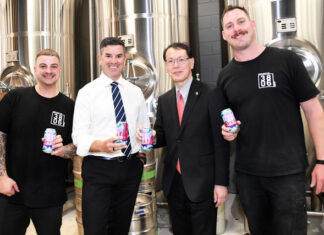 Japan Consul-General tour local brewery